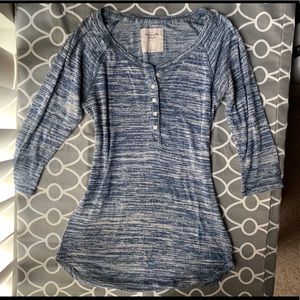 A&F 3/4-length Blue Tee